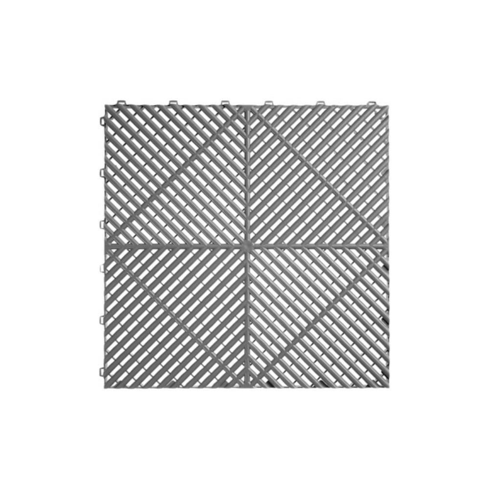 400x400x18mm Floor Garage Tile Plastic Drainage Mat Portable Garage Slabs  For Car Parking Wokshop