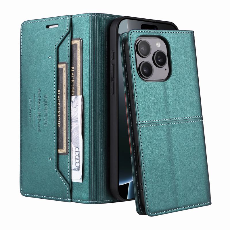 For iPhone 16 15 14 13 12 11 Pro Max 16E X XS XR 6 7 8 Plus Case Wallet Magnetic Leather Flip Phone Case Stand