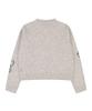 ORDINARY HOLIDAY Lettering Jacquard Pullover [Beige]