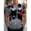 New Summer Men's Fashion T-shirt Personality Simple Pattern Printed Men's T-shirt Top