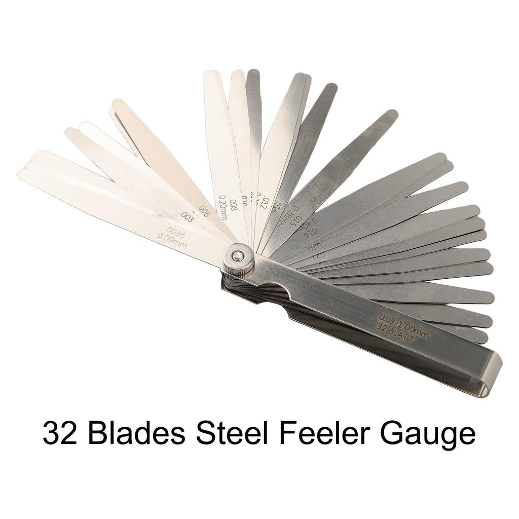 Dual Marked Feeler Gauges Gap Measuring Tool Steel Feeler Gauges