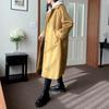 New ArrivalS Open Run Women S Long Coat looSe Fit Back Button Slit Box Fit