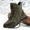 TUINANLE Men Winter Snow Boots Large Size Breathable High-Top Outdoor Hiking Boots