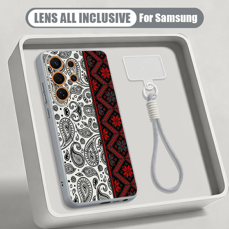 Vintage Mandala Floral Case For Samsung S26 Ultra S25 FE S24 S24 Plus A57 A37 A17 A56 A36 A16 A55 A35 A15 A54 5G Hybrid Magnetic Matte Cover
