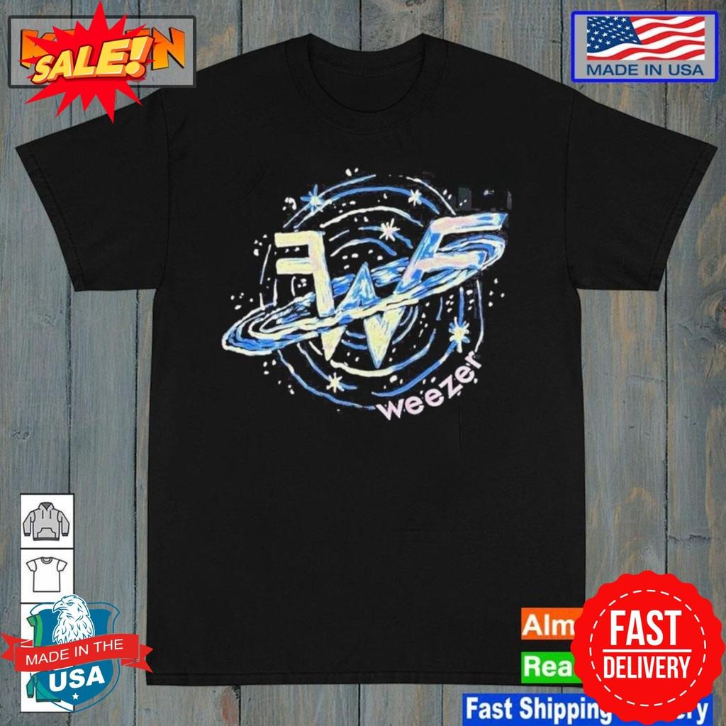 Oficjalna koszulka z merchu z trasy Weezer Voyage To The Blue Planet S-5XL