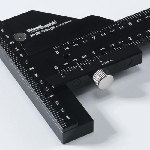 Woodraphic Professional Dual Function Vernier Caliper, Small, for Measuring and Marking with Two Aluminum and Steel Framing Tools