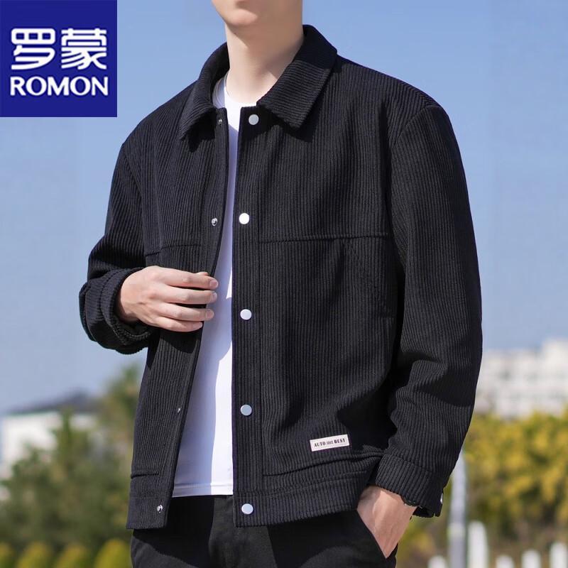 ROMON Men's Business Casual Corduroy Jacket