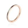 Titanium Steel Korean Simple and Colorful Fritillary Ring Electroplating Niche Smooth Shell Ring Female Ins Accessories