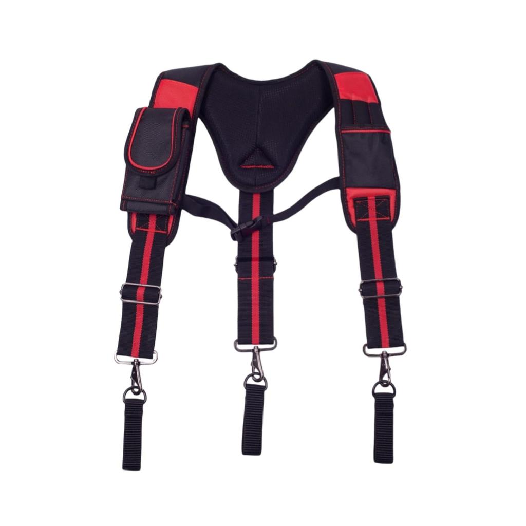 YEETUMAY Construction Work Tool Belt Suspenders with Phone Pencil and Magnetic Pocket for and Suspension Rigs Suspenders, Y-Shaped Holder, Holder,