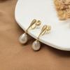 [Orecchini a Clip a Goccia] Eleganti e Sexy Orecchini a Lunga Goccia Finti a Goccia di Alta Gamma - Zirconia Sintetica, Materiale in Rame