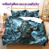 mythological figures Pattern Bedding Quilt Set Quilt Cover Pillowcase Home Decoration Birthday Gift (1 * duvet cover + 2 * pillowcase, without core)