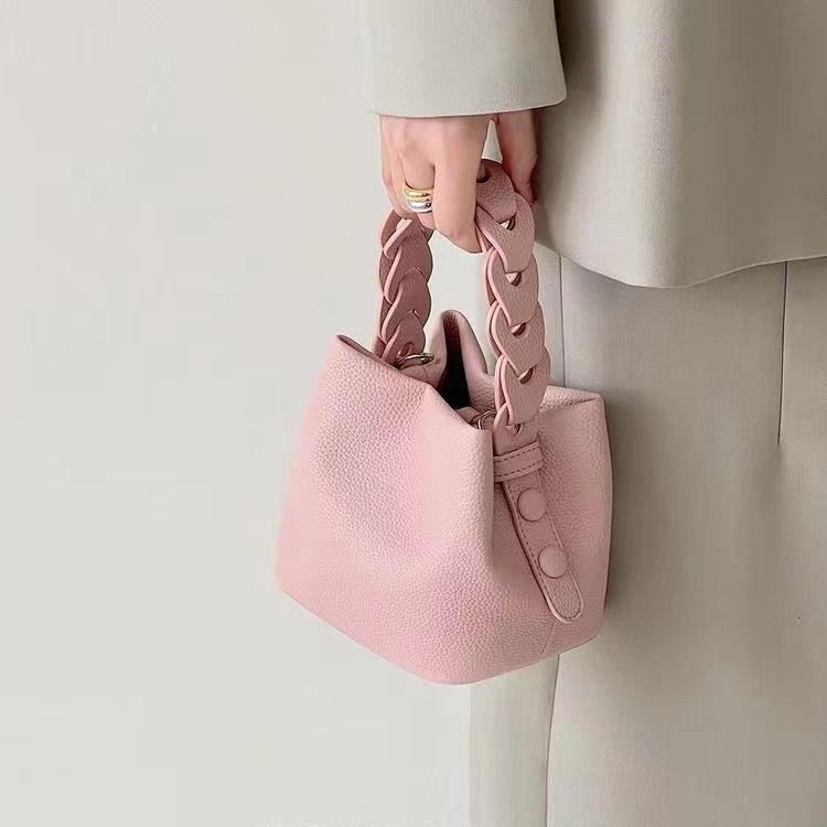 IELGY Ladies Portable One-Shoulder Messenger Bucket Bag