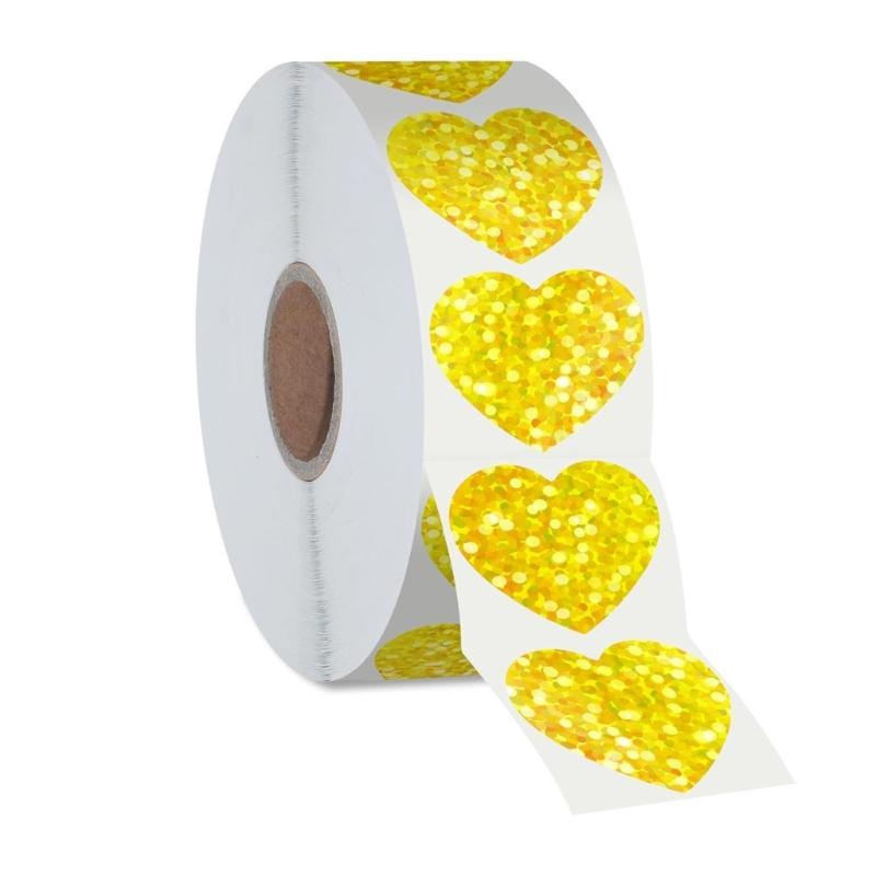 Heart Sticker Self-Adhesive Stationery Labels Sticker Valentine's Day Sticker Decorative Sticker for Craft Enthusiasts
