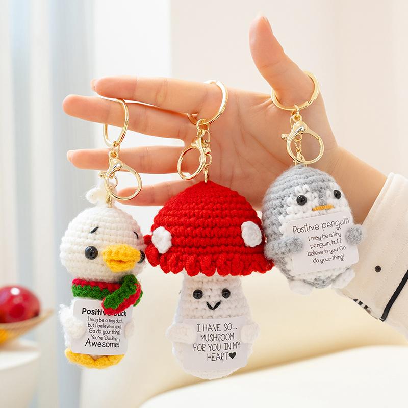 Ciondolo Appeso Animale Lavorato a Maglia da 13 cm Portachiavi Carino Tartaruga Pinguino Elefante Sgabello Divertente Fascino per Zaino Regali per Ragazze