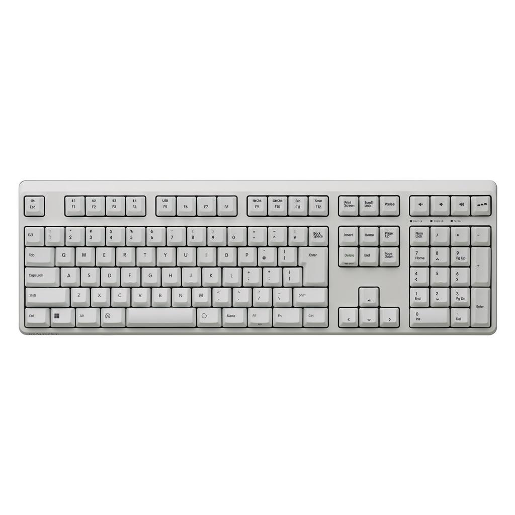 REALFORCE R4 Keyboard Hybrid Full 30g Japanese Layout Super White R4HA23