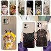 Phone Case For Xiaomi Mi 15 14 13 12 11 Lite 15T 13T 12T Pro Poco X7 X6 X5 Pro 5G X3 NFC F7 F6 F5 Clear Cover Funny Animal Cat