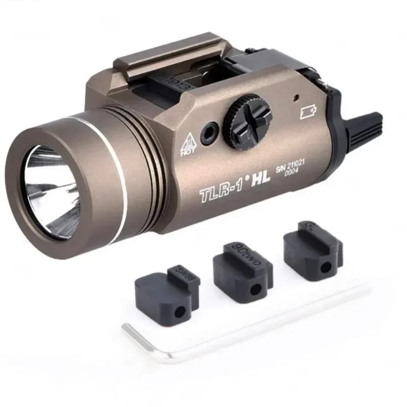 Tactical Weapon Flashlight Metal 1000 Lumens TLR1 LED Light 20mm GLOCK 17 Airsoft Rifle TLR7 Scout Torch Hunting Gun Lamp