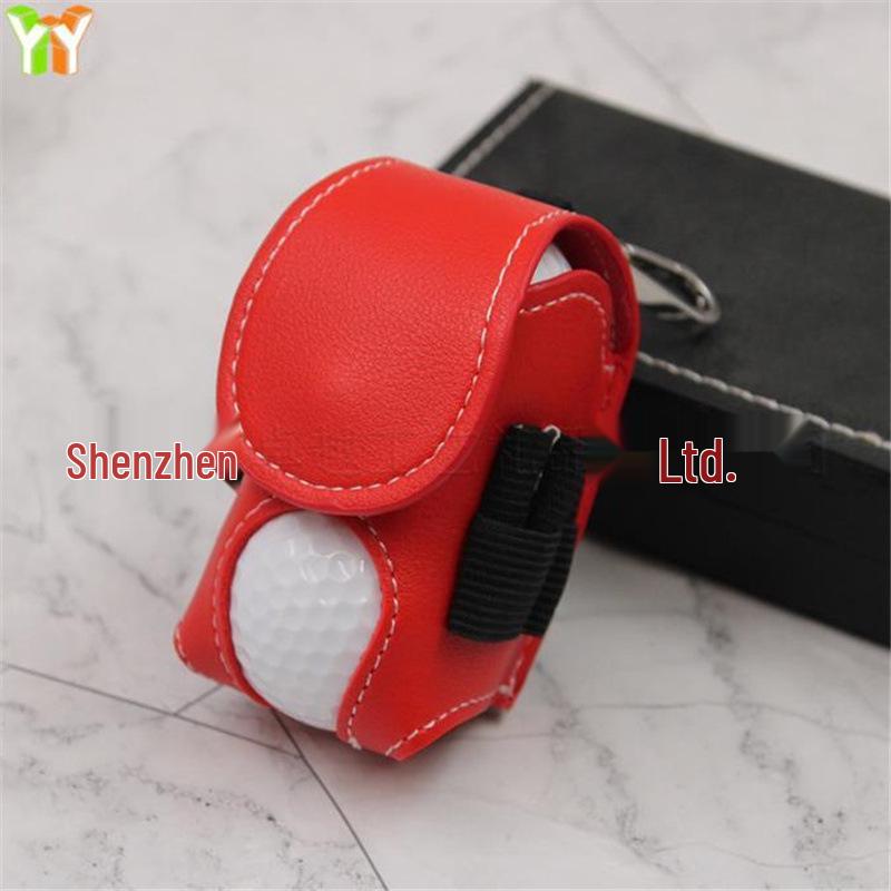 Leather Waist-Mounted Golf Ball Pouch | Outdoor Sports Storage Bag