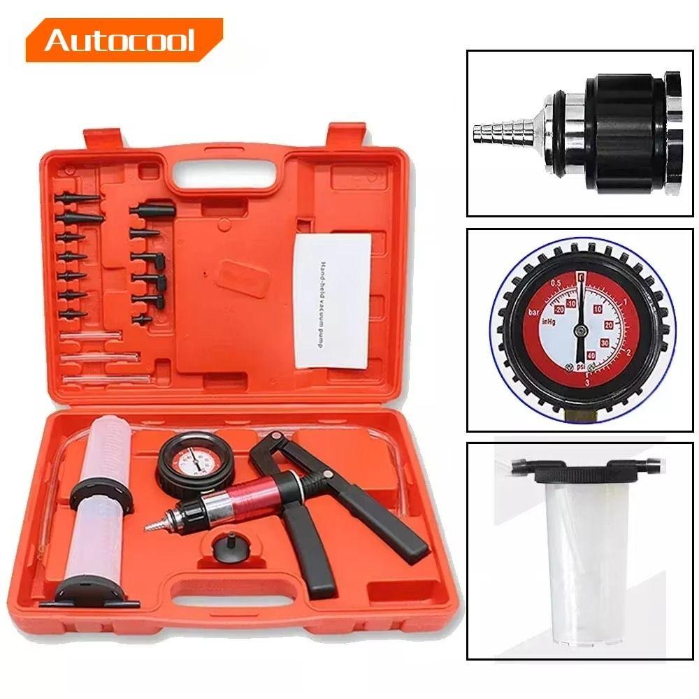 Hand Held Pressure Pump Tester Manual Operation Brake Fluid Bleeder  Vehicle Service