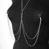 Shiny Body Chain Set – Crystal Party Decoration for Couples, Summer Beach Body Jewelry