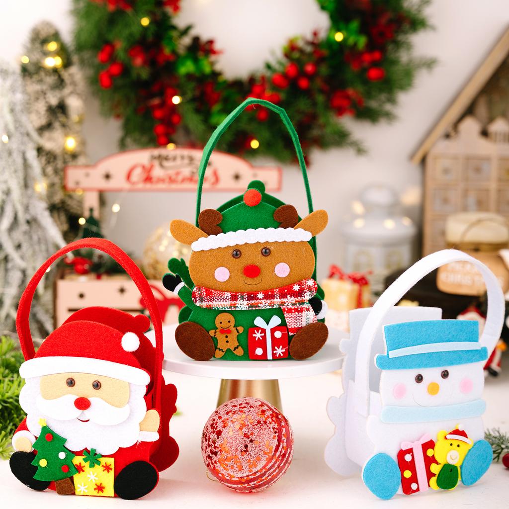 Christmas Decoration Cartoon Tote Bag Christmas Gift Bag Children's Candy Bag Gift Bag