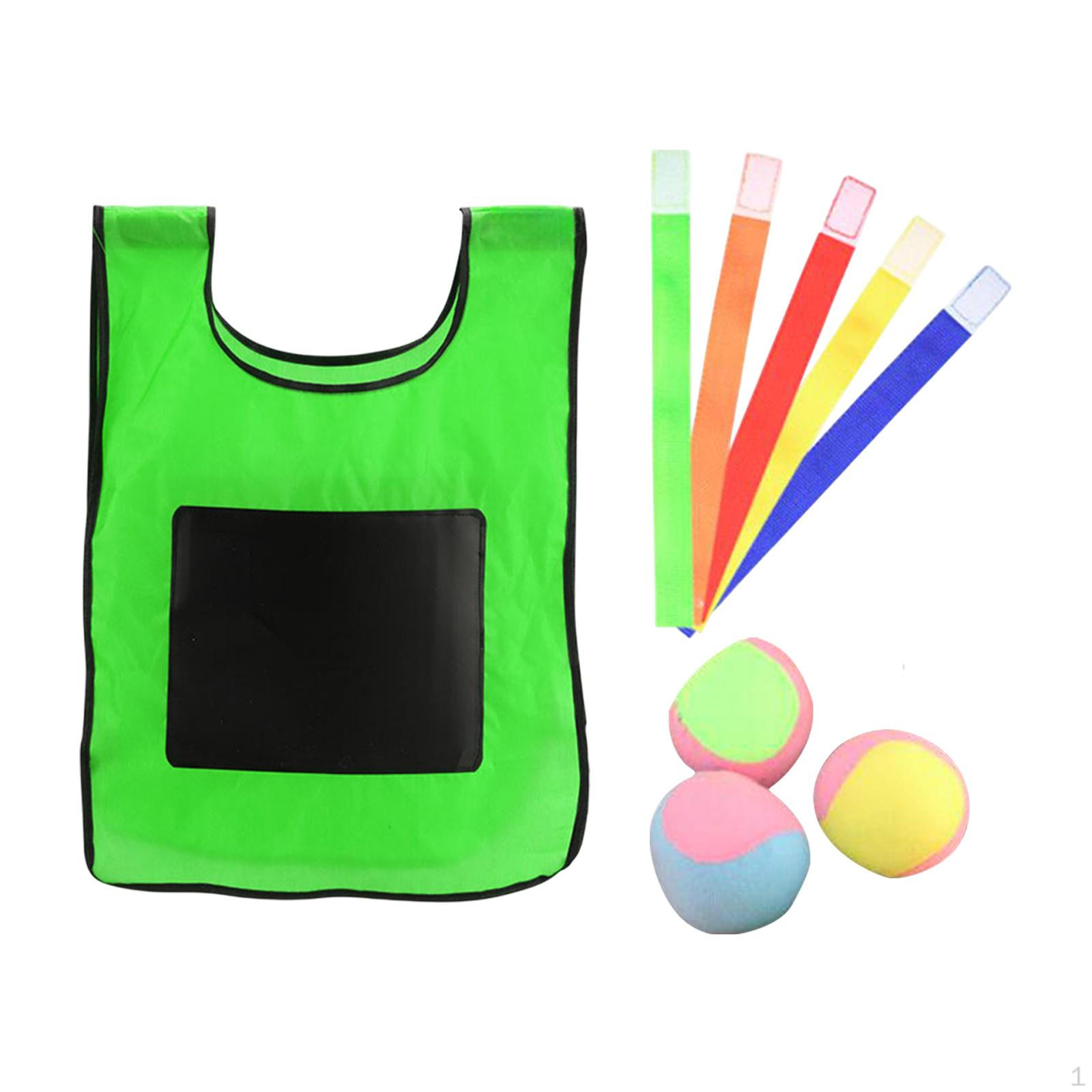

Игра Dodgeball 3 Sticky Ball Toy Vest Интерактивный бросок для L Green