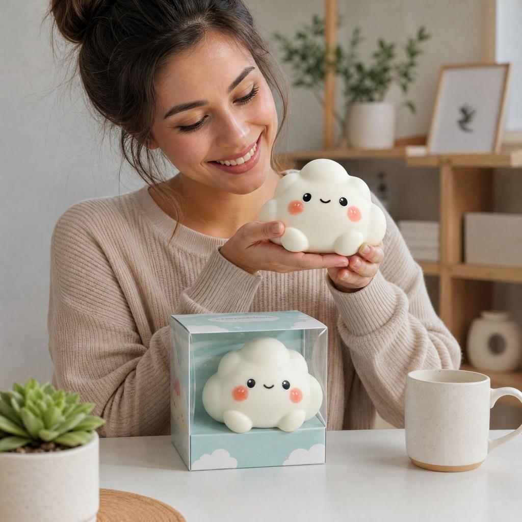 Cloud Toy - Cute Stress Ball for Kids and Adults, Soft Sensory Toy (Random Color)
