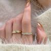 Unique Adjustable Design Copper Ring For Women With Elegant Geometric Style Perfect Gift Option
