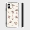 K-Koala Creative Cartoon Animation Phone Case For IPhone 17 Air 16 15 14 13 Pro Max 11 12 Black Silicone Cover