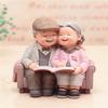 Resin Elderly Couple Statue: Anniversary & Birthday Gift for Home Decor