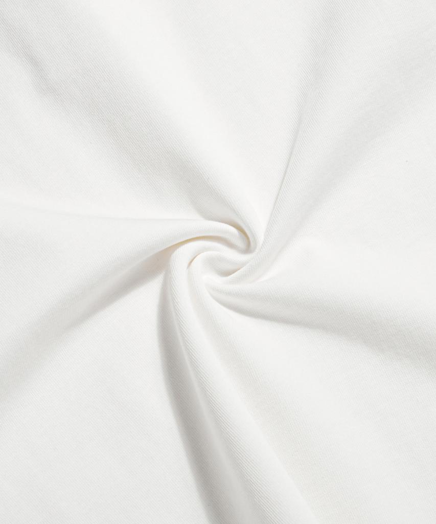 Beulonseun 10.6 Oz Cotton Short Sleeve Henley Tee White