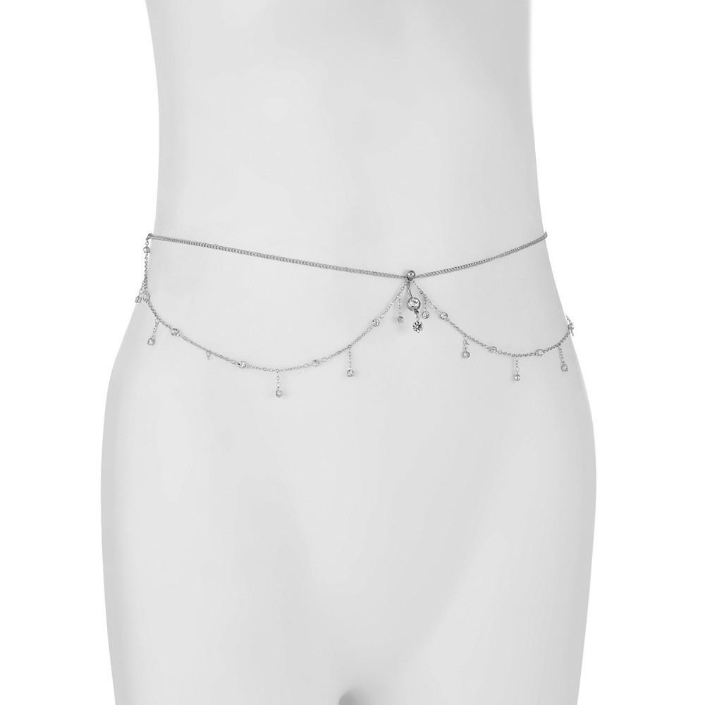 Tassel Navel Nails Body Chain Zircon Bikini Belly Belt Fashion Waist Chain  Party