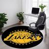 1pz Tappeto Rotondo Area Squadra di Basket Lakers Ufficio, Tappetino da Interno Adatto per Ufficio, Sotto Sedie da Ufficio Camera da Letto Soggiorno Decorazione Casa, Decorazione Stanza