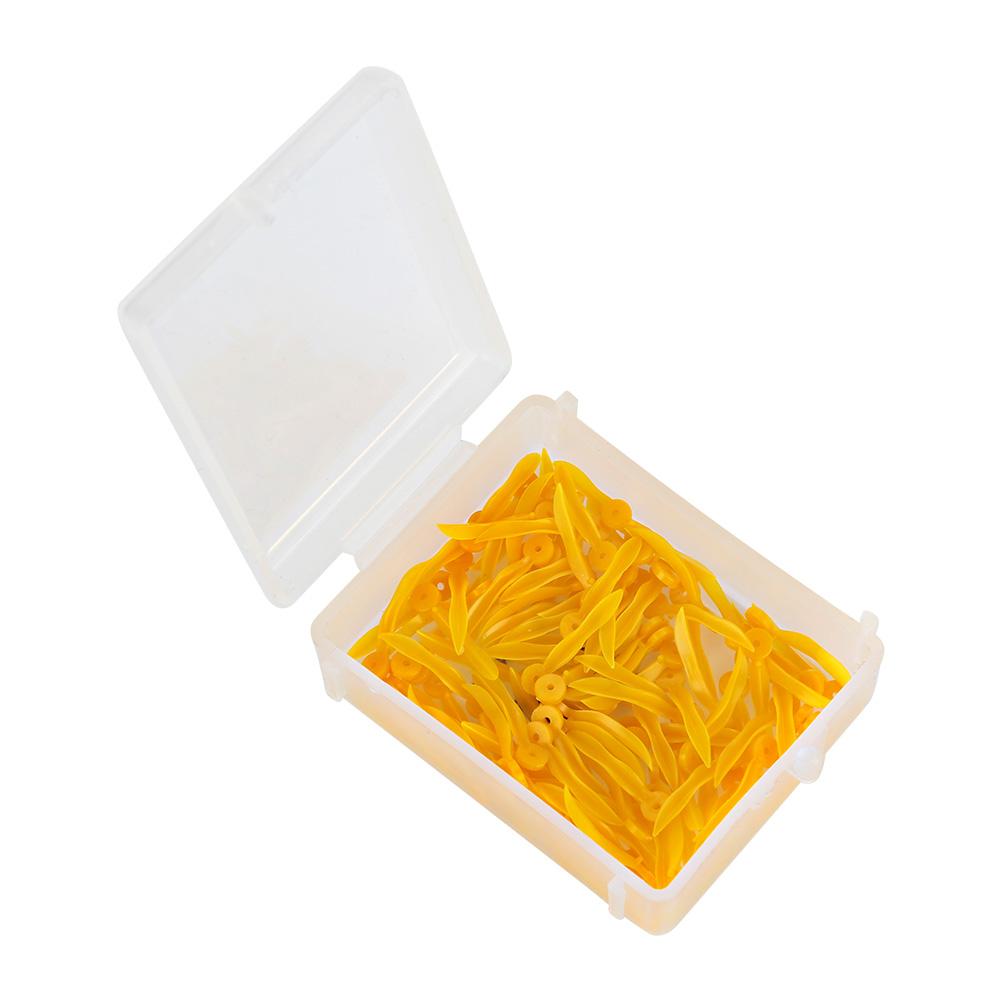 400ks Jednorázový zubní plastový klín s otvorem Všechny 4 velikosti Klín ve tvaru vlny