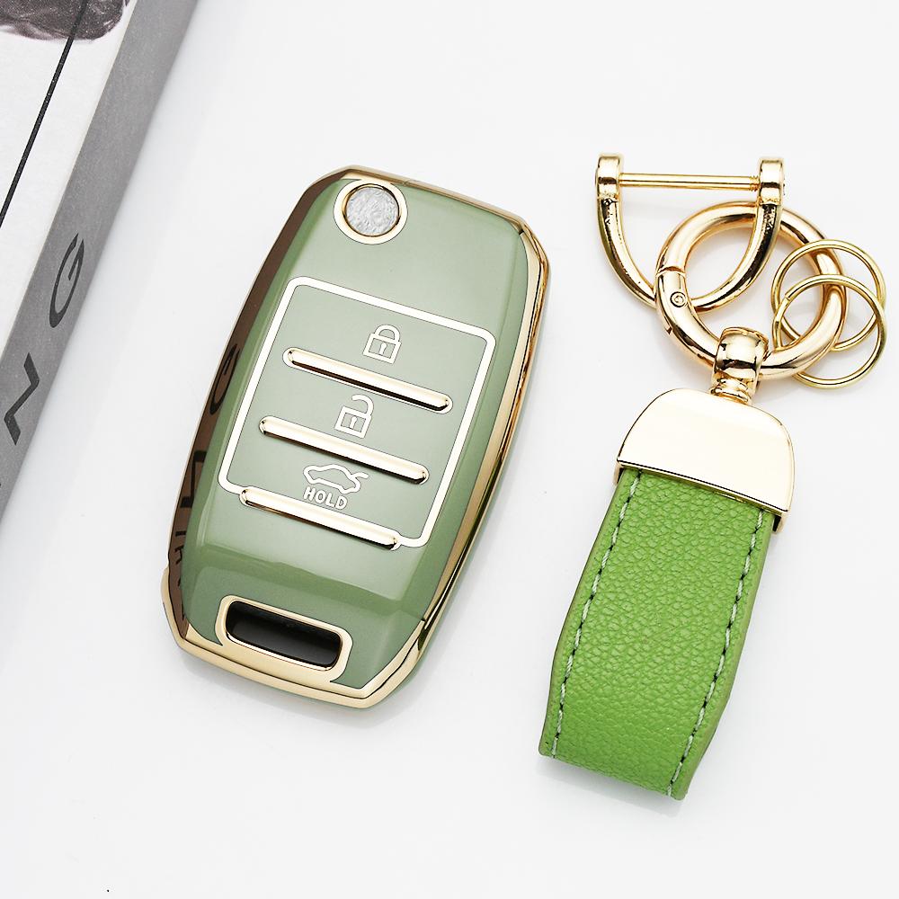 Fashion Tpu Remote Keyless Case Flip Folding Car Key Cover For Kia Ceed Sorento Cerato K2 K3 K4 K5 Sid Rio Soul Sportage