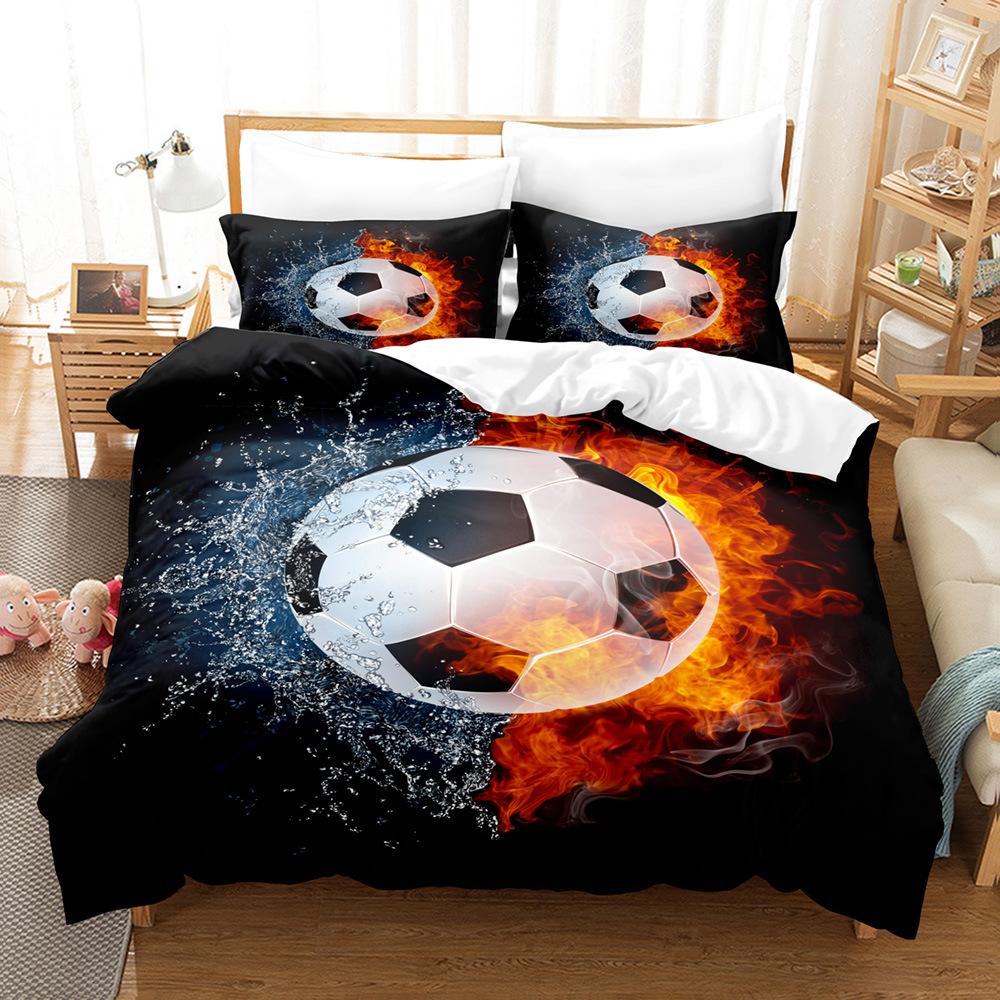 3D Digital Printing Football Series Three-Piece Bedding Quilt Set Two-Piece Set