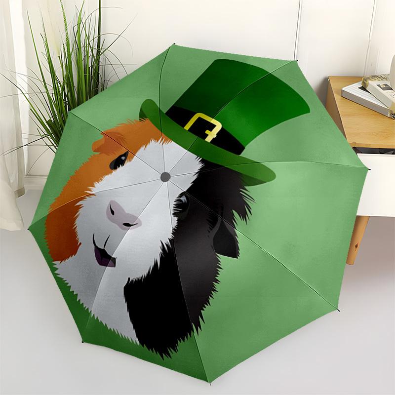 

1pc Guinea Pig Automatic Umbrella Portable Home Essential Umbrella, Iron Umbrella Structure Suitable for All Seasons yy251123171