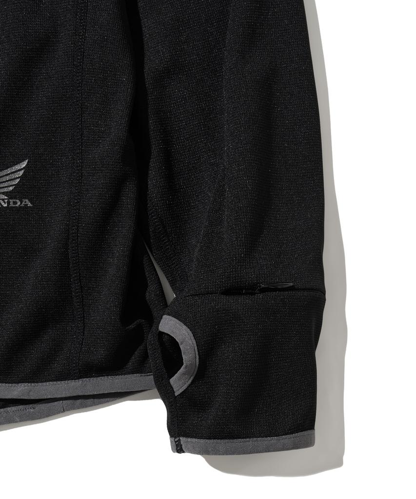 PHYPS MOTORCYCLE H-Tech Dry Active Stretch Hoodie Long Sleeve Black