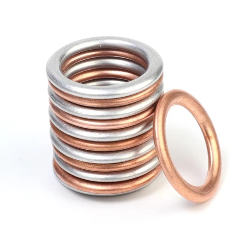 Automobile Engine Oil Pan Drain Plug Sealing Gasket Metal Washer N0138157 for Multiple Models Car