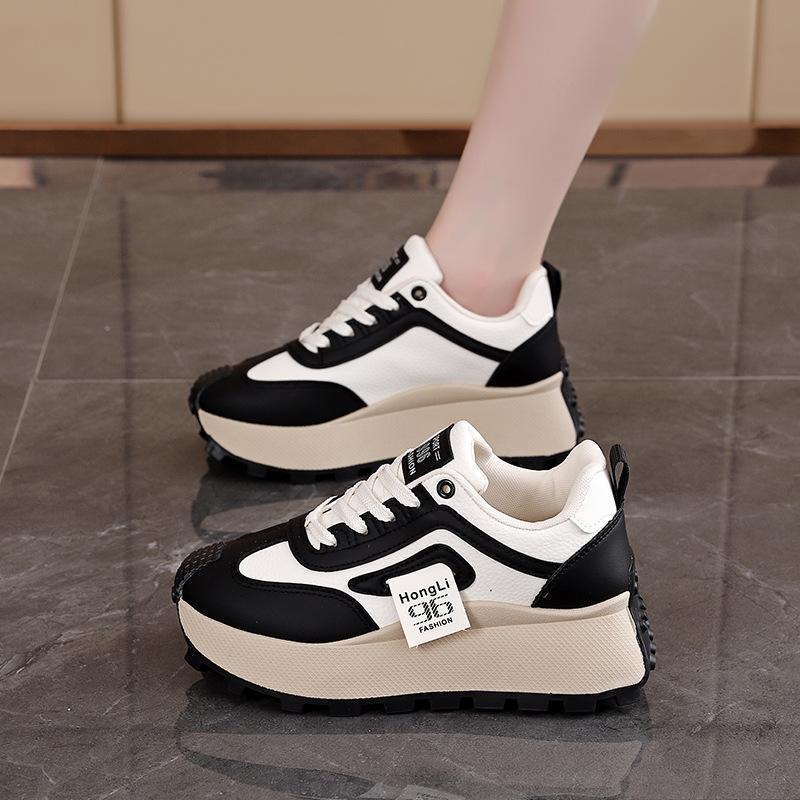 

Mini light luxury women s shoes dad shoes 2025 spring new casual non-slip platform sports little white shoes HL-875-1 35