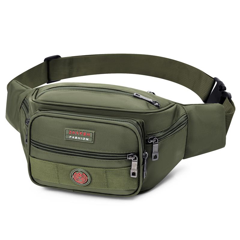 Unisex Multifunctional Waist Bag Large Capacity Waterproof Oxford Business Pack Trendy Crossbody Chest Bag for Travel Work