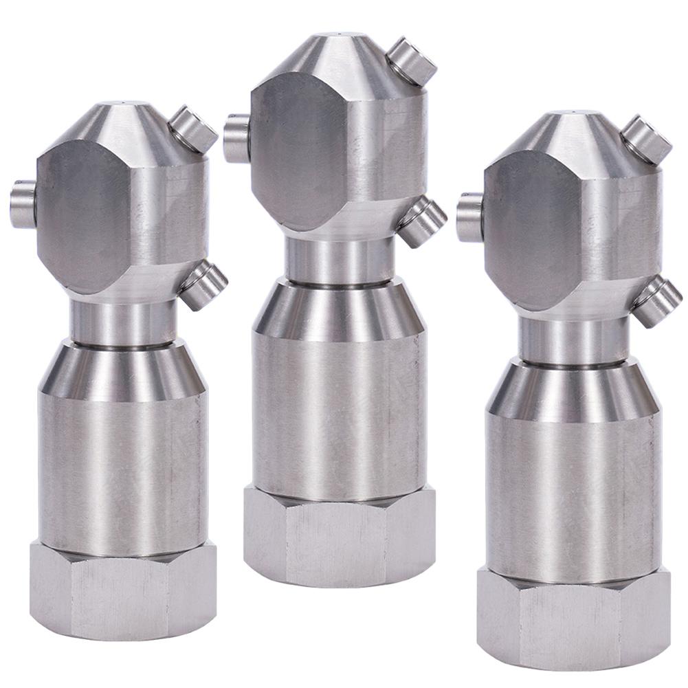 Rotating Cleaning Nozzle with Full For 360 Degree Movement for Stainless Steel Drums Buckets and Process Equipment Tanks