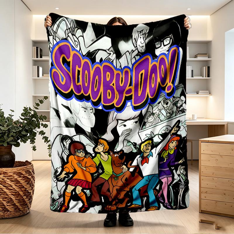 Scooby Print Blanket - Soft & Comfortable, for Bedroom, Travel, Sofa, Home Decoration - Birthday Christmas Gift for Friend