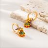 Enamel Carp Turning Earrings 911 Premium Satisfaction Ancient Gold Stud Earrings New Chinese Retro Earrings