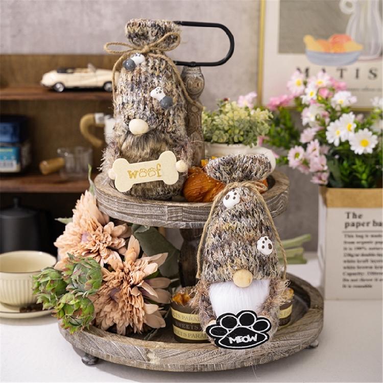 Puppie Gnome Plush Farmhouses Decorations Dog Swedish Tomte Gnome Plush Decors