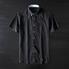 Fashion Brand Cattle Goods Short-Sleeved Pure Color All-Matching Casual Shirt