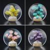 Testa Pomello Leva Cambio Auto Creativa Pomello Cambio Leva Bastone Fiore Trasparente di Cristallo Pomello Cambio Marce a Fiore Manuale 54mm Accessori Auto Decorazione