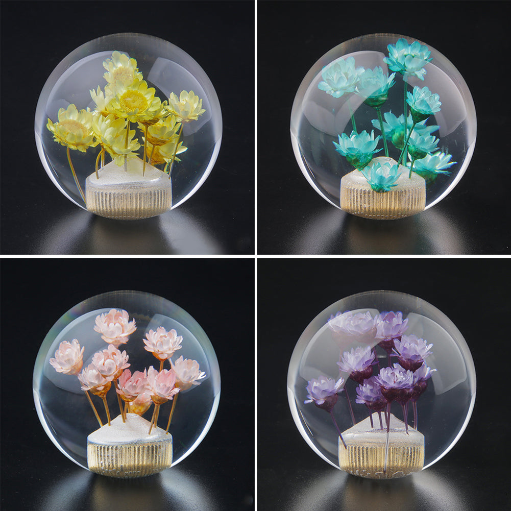 Testa Pomello Leva Cambio Auto Creativa Pomello Cambio Leva Bastone Fiore Trasparente di Cristallo Pomello Cambio Marce a Fiore Manuale 54mm Accessori Auto Decorazione