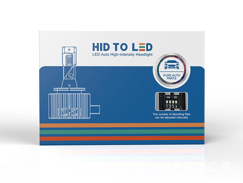 High Brightness Xenon LED Car Headlight: Direct Plug-in, Integrated Design for D-Series D1S-D8S
