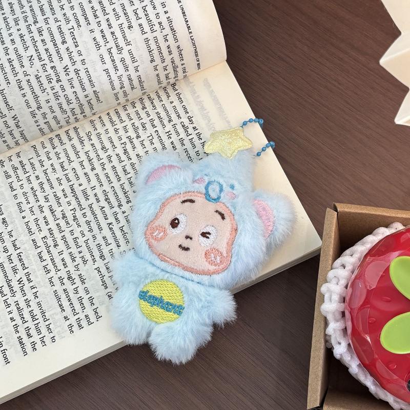 

Мультяшная пижама Серия Звездный человек Брелок Милая плюшевая мягкая игрушка Брелок Подвесное украшение Подвеска для сумки Аксессуары Подарки синий